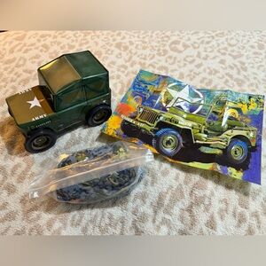 Army Jeep with puzzle